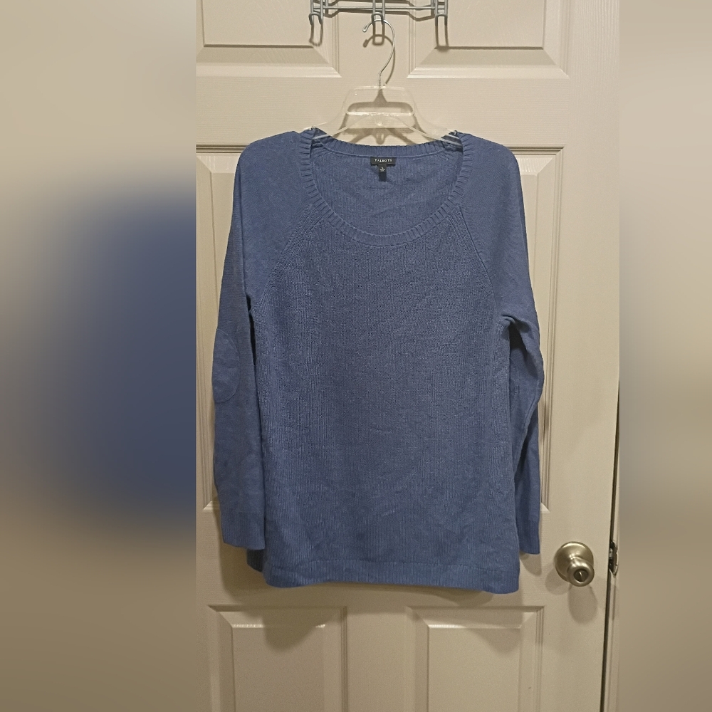 TALBOTS woman's Pullover Long Sleeve Sweater like New Condition Cotton Blend